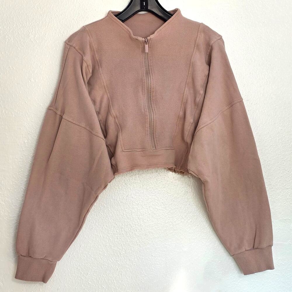 Buffbunny Collection Threads Quarter Zip Crop Ber… - image 3